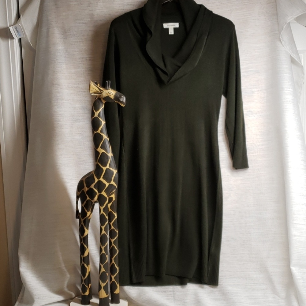 Dress Barn Army Green Dress Size Large